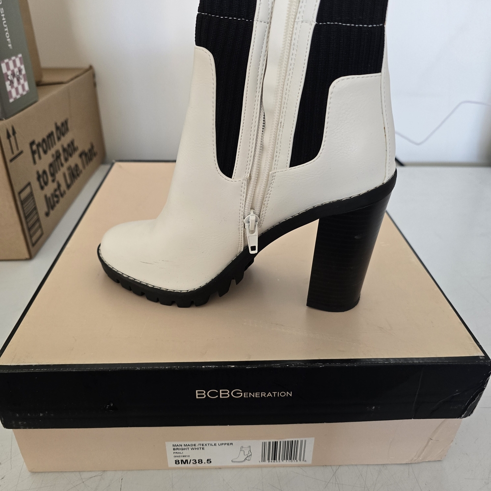 BCBGeneration Women's White Ankle Boots